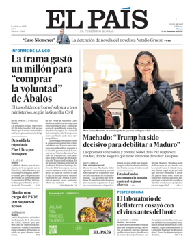 Cover of El País (Andalucía)