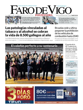 Cover of Faro de Vigo (Pontevedra)