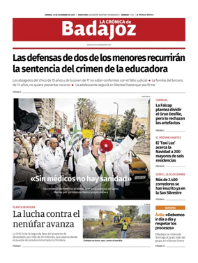 Cover of La Crónica de Badajoz BE