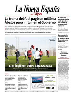 Cover of La Nueva España (Gijón)