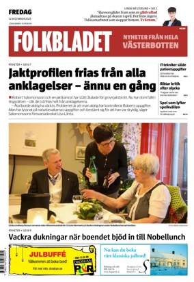 Cover of Folkbladet Västerbotten