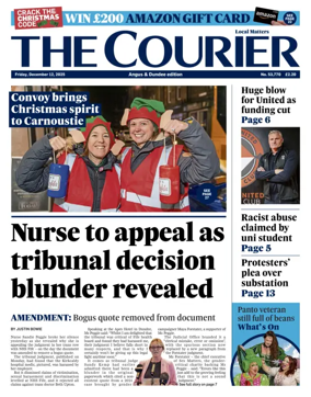 Cover of The Courier & Advertiser (Angus and The Mearns Edition)