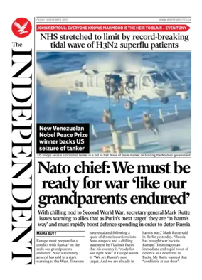 Cover of The Independent