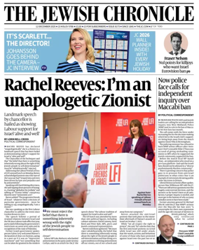 Cover of The Jewish Chronicle