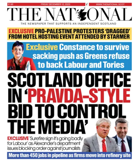 Cover of The National (Scotland)