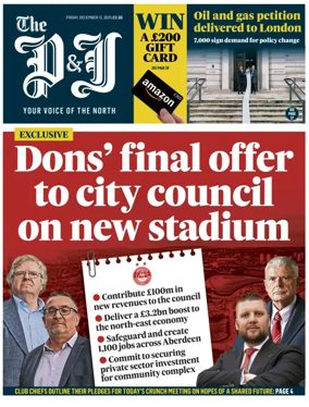 Cover of The Press and Journal (Aberdeenshire)