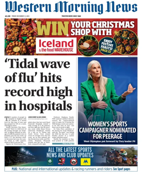 Cover of Western Morning News