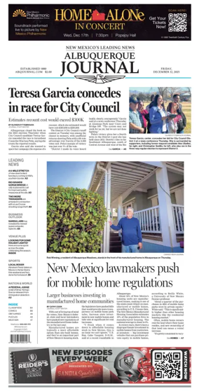 Cover of Albuquerque Journal