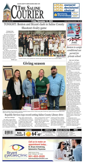 Cover of The Saline Courier