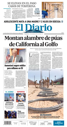 Cover of El Diario de El Paso