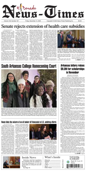 Cover of El Dorado News-Times (VCID - Camden News)