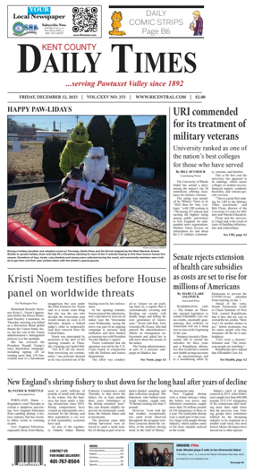Cover of Kent County Daily Times