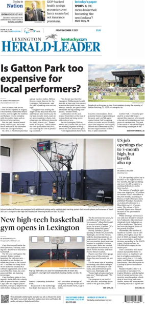 Cover of Lexington Herald-Leader