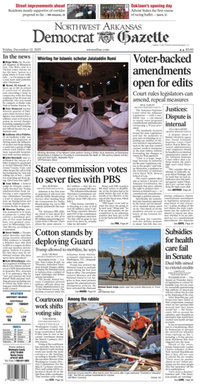 Cover of Northwest Arkansas Democrat-Gazette