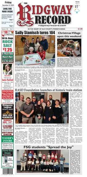 Cover of Ridgway Record