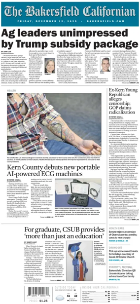 Cover of The Bakersfield Californian