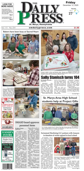 Cover of The Daily Press