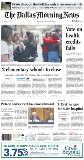 Cover of The Dallas Morning News