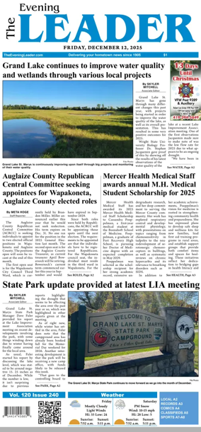 Cover of The Evening Leader