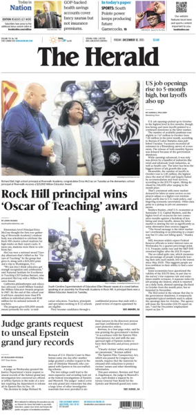 Cover of The Herald (Rock Hill)