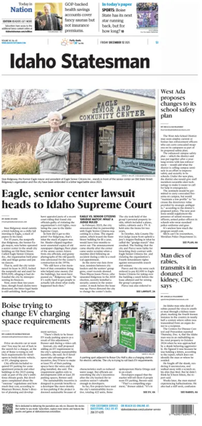 Cover of The Idaho Statesman