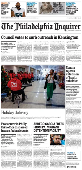 Cover of The Philadelphia Inquirer