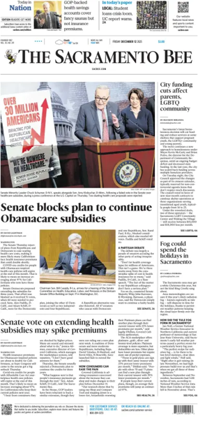 Cover of The Sacramento Bee