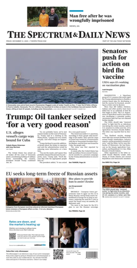 Cover of The Spectrum & Daily News