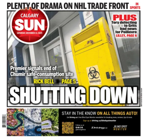 Cover of Calgary Sun