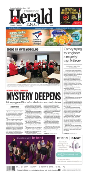 Cover of Lethbridge Herald