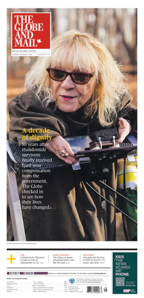 Cover of The Globe and Mail (BC Edition)