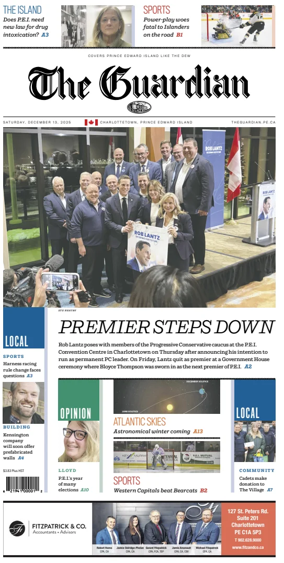 Cover of The Guardian (Charlottetown)
