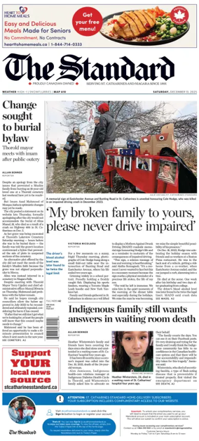 Cover of The Standard (St. Catharines)