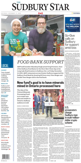 Cover of The Sudbury Star
