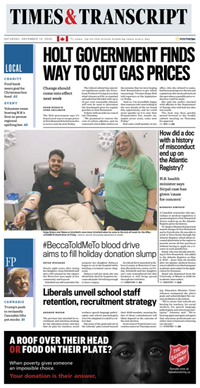 Cover of Times & Transcript