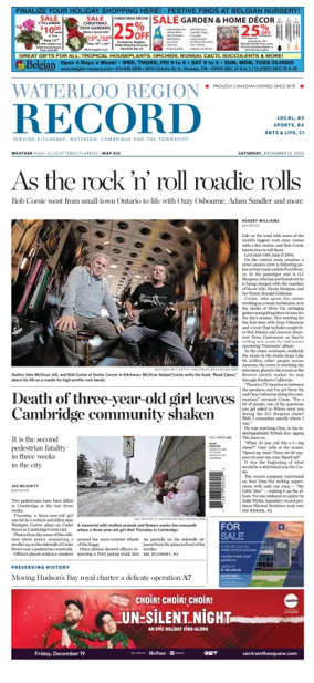 Cover of Waterloo Region Record