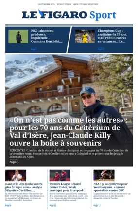 Cover of Le Figaro Sport