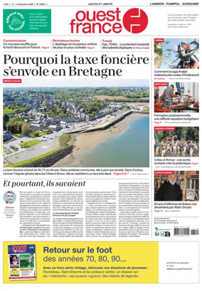 Cover of Ouest France (Lannion)