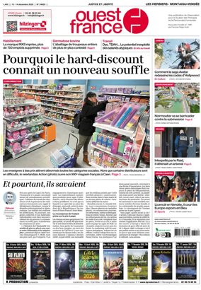 Cover of Ouest France (Les Herbiers / Montaigu)