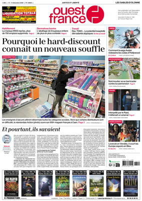 Cover of Ouest France (Les Sables-d'Olonne)