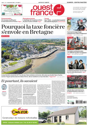 Cover of Ouest France (Quimper)