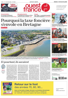 Cover of Ouest France (Redon / Pays de Vilaine)