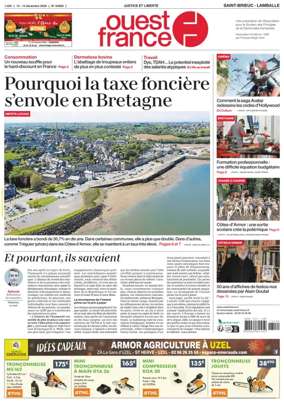Cover of Ouest France (Saint-Brieuc)