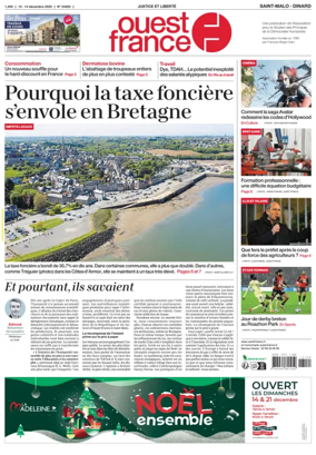 Cover of Ouest France (Saint-Malo)