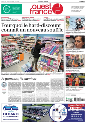 Cover of Ouest France (Sarthe)