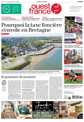Cover of Ouest France (Vannes)