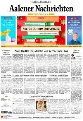 Cover of Aalener Nachrichten