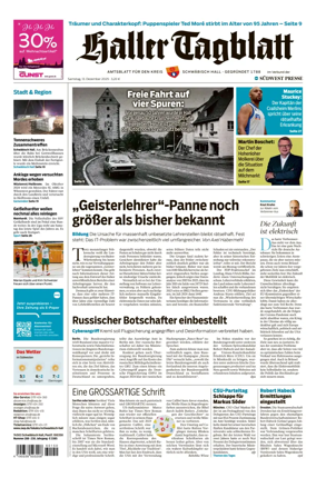 Cover of Haller Tagblatt