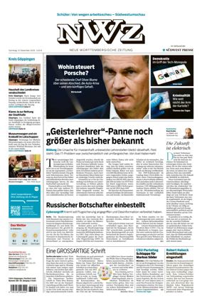 Cover of NWZ  (Göppinger Kreisnachrichten)