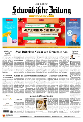 Cover of Schwaebische Zeitung (Alb-Donau)